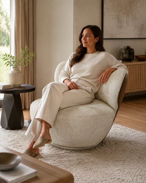 Oria Sculptural Accent Chair
