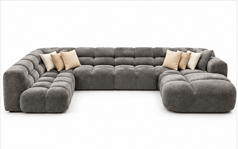 Kitsilano Grand Modular U-Shape Sectional with Curved Chaise