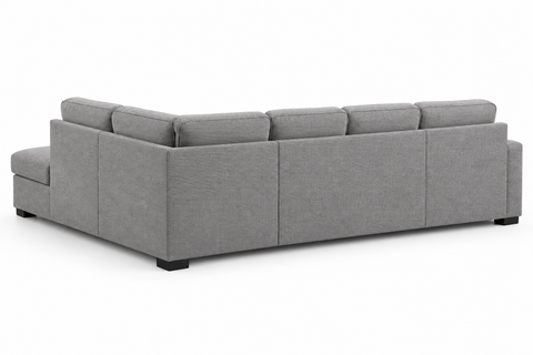 Haven Modern Corner Pop-Up Sleeper Sectional with Storage Chaise & Drop-Down Console