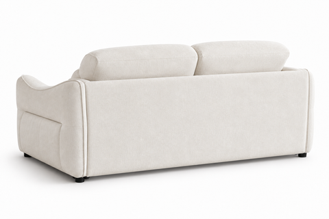 Lucerne European Roll-Out Sleeper Sofa Bed with Built-In Mattress – Ivory