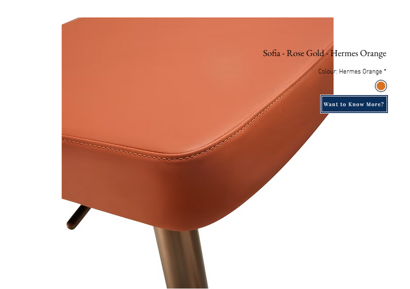 Rose Gold Bar Stool