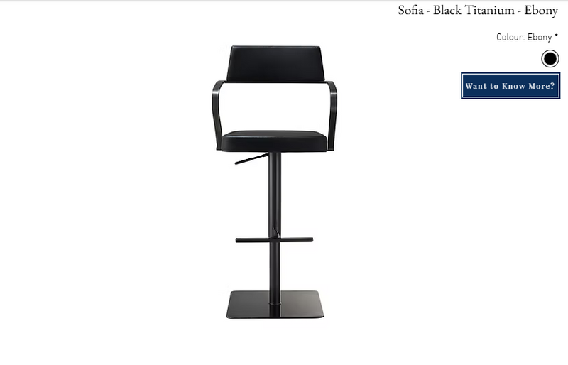 Black Bar Stool