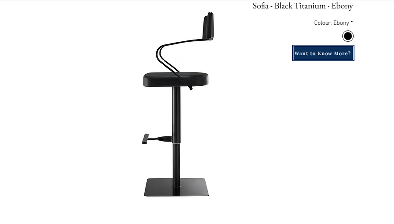 Black Bar Stool