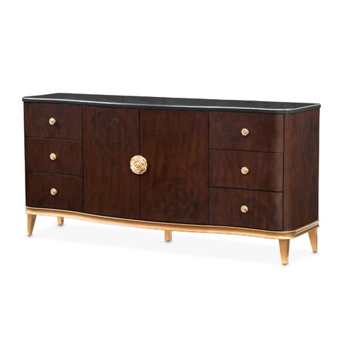 Camellia Field Dresser Warm Pecan