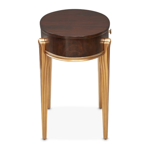 Camellia Field Vanity Desk Warm Pecan