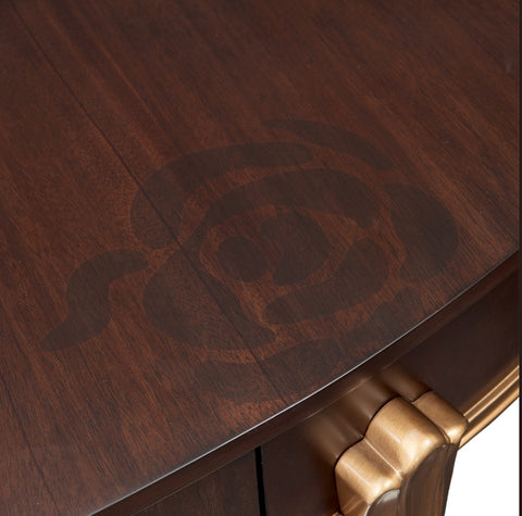 Camellia Field Vanity Desk Warm Pecan