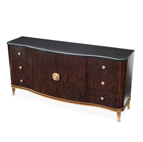 Camellia Field Dresser Warm Pecan