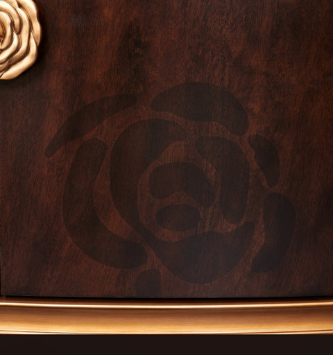 Camellia Field Dresser Warm Pecan
