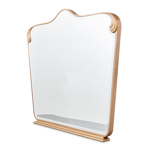 Camellia Field Dresser Mirror Warm Pecan