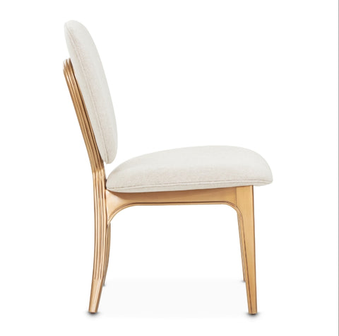 Camellia Field Vanity Chair Warm Pecan