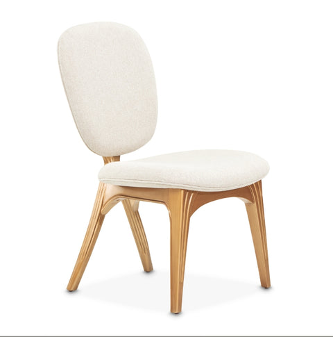 Camellia Field Vanity Chair Warm Pecan