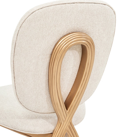 Camellia Field Vanity Chair Warm Pecan