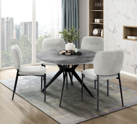 Round Dining Table with Sintered Stone Top