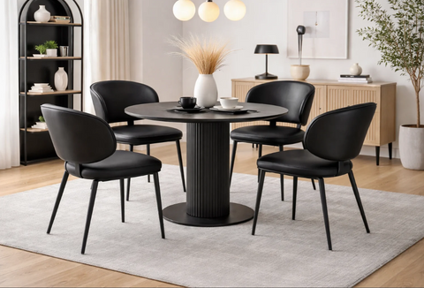 Noir Minimal Dining Chair