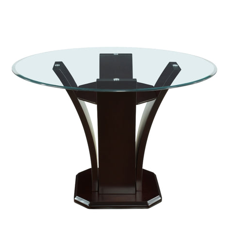 Round Counter Height Table with Glass Top