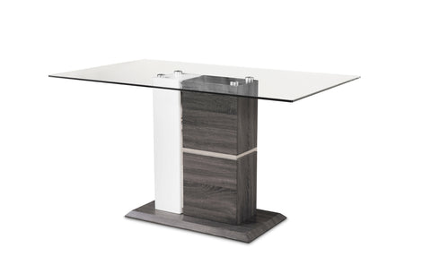 Shirelle Counter Height Glass Top Dining Table