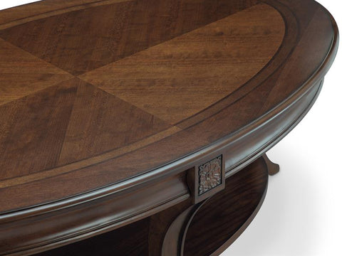 Winslet Oval Cocktail Table with Casters