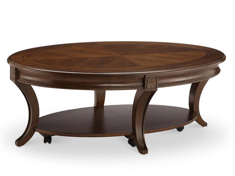 Winslet Oval Cocktail Table with Casters
