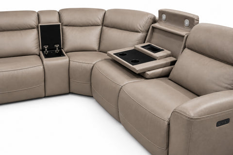Forte Modular Power Recliner Sectional – Genuine Leather