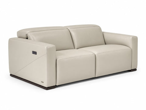 Natuzzi Editions Baltimora C260 Italian Leather Dual-Power Reclining Loveseat