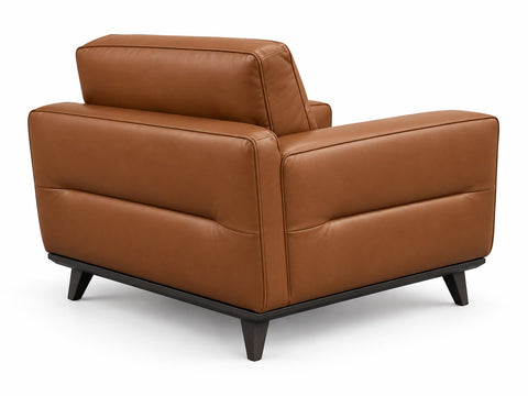 Natuzzi Editions Adrenalina C006 Italian Leather Armchair – Cognac Tan