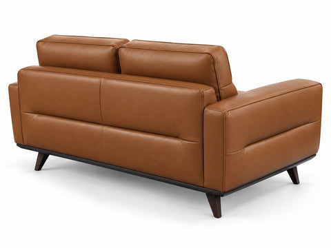 Natuzzi Editions Adrenalina C006 Italian Leather Loveseat – Cognac Tan