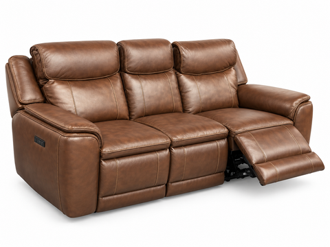 Tuscany Dual Power Reclining Sofa with Power Headrests