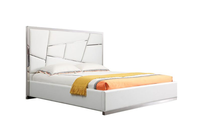 Modrest Chrysler Modern White 4-Piece Bedroom Set
