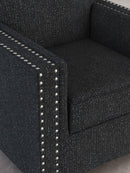 Black Sofas with Nailhead Trim