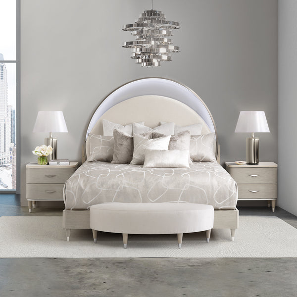 Modern Glam Upholstered Bed