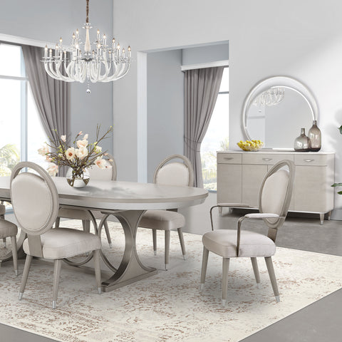 Eclipse Oval Dining Table – Moonlight