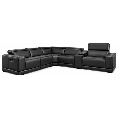 Charli Sectional with Espresso Wood Legs