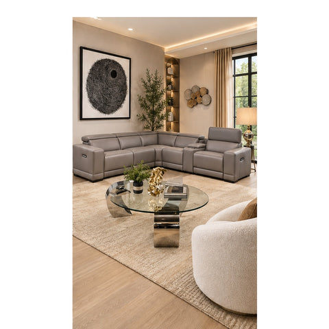 Luxe Modular Power Recliner Sectional – Grey