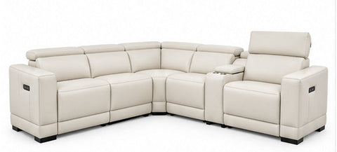 Luxe Modular Power Recliner Sectional – Off White