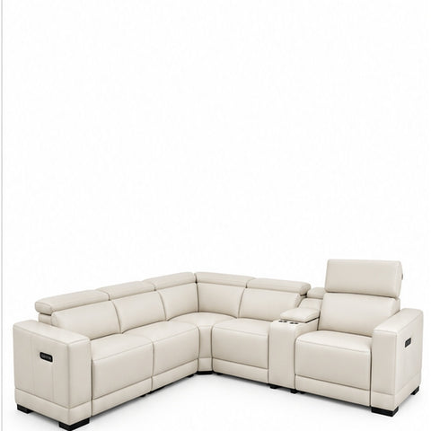 Luxe Modular Power Recliner Sectional – Off White
