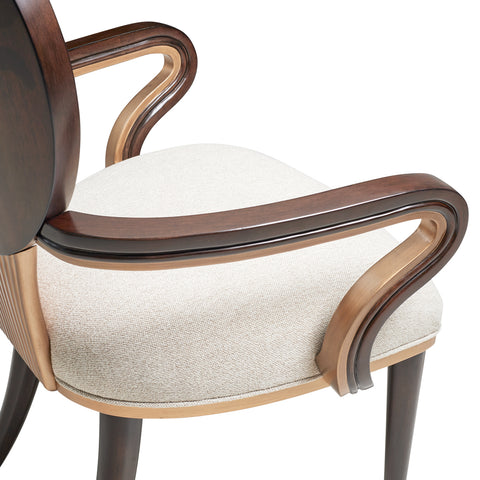 Camellia Field Arm Chair Warm Pecan