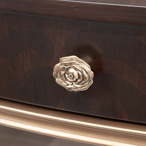 Camellia Field Oval Cocktail Table Warm Pecan