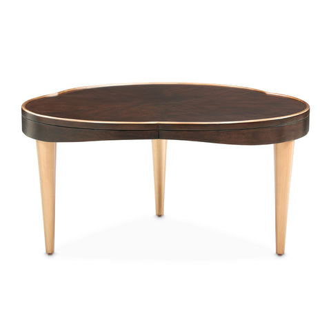 Camellia Field Free Form Cocktail Table Warm Pecan