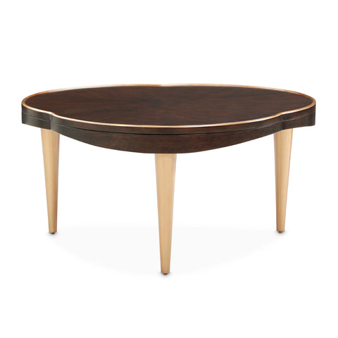 Camellia Field Free Form Cocktail Table Warm Pecan