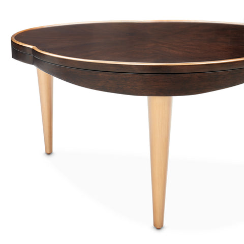 Camellia Field Free Form Cocktail Table Warm Pecan