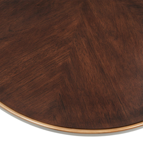 Camellia Field Free Form Cocktail Table Warm Pecan
