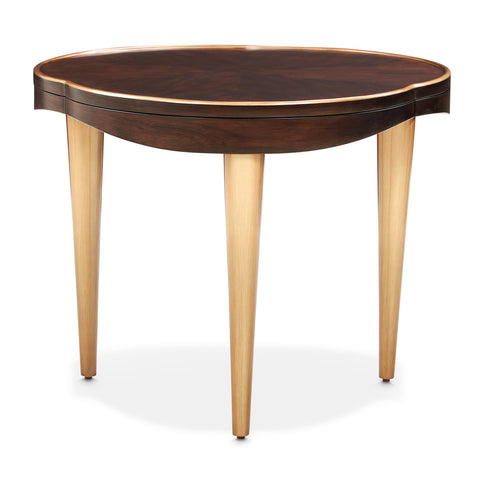 Camellia Field End Table Warm Pecan