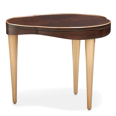 Camellia Field End Table Warm Pecan
