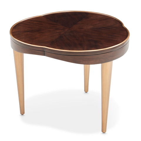 Camellia Field End Table Warm Pecan