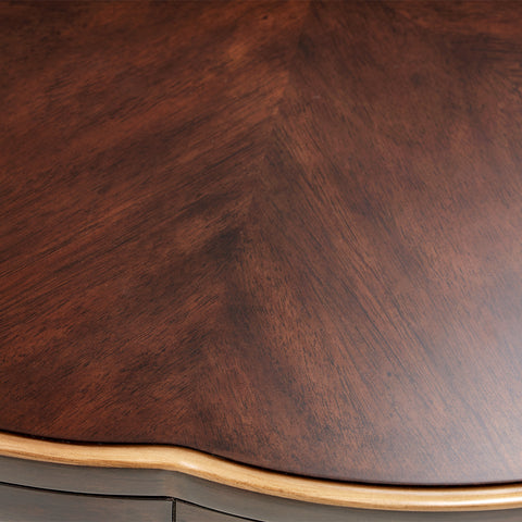 Camellia Field End Table Warm Pecan