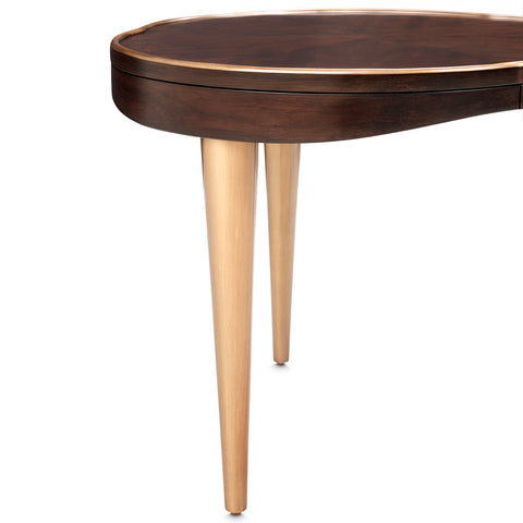 Camellia Field End Table Warm Pecan