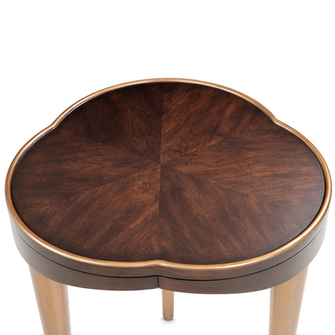 Camellia Field Chairside Table Warm Pecan