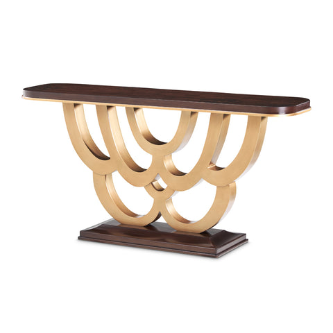 Camellia Field Console Table Warm Pecan