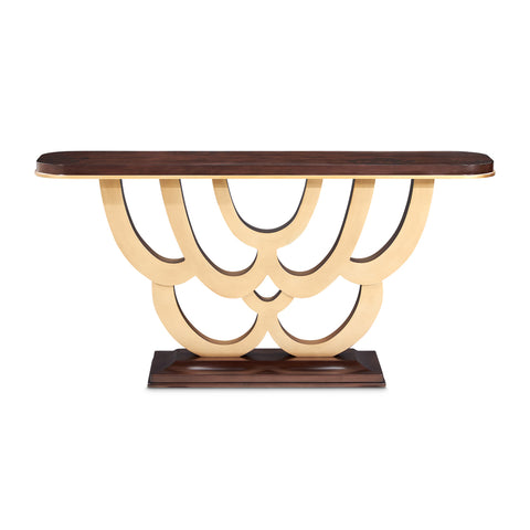 Camellia Field Console Table Warm Pecan