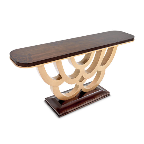 Camellia Field Console Table Warm Pecan